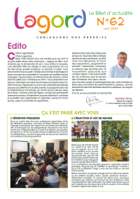 Billet d'actualité n°62 - Juin 2024