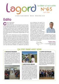 Billet d'actualité n°65 - Juin 2025