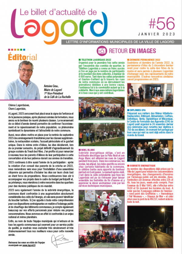 Billet d&#039;actualité n°56 (janvier 2023)