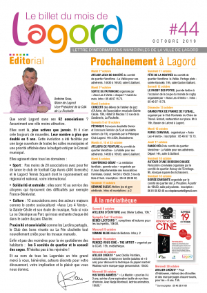 Billet du Mois n°44 : Octobre 2019