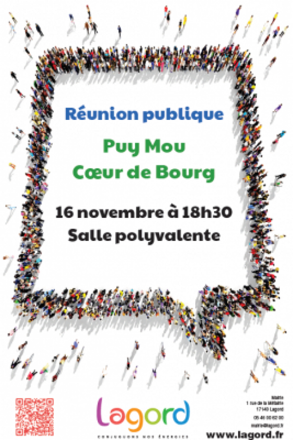 Réunion publique Puy Mou coeur de bourg