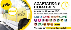 Yelo ligne 10 : les horaires changent à partir du 7 janvier 2019