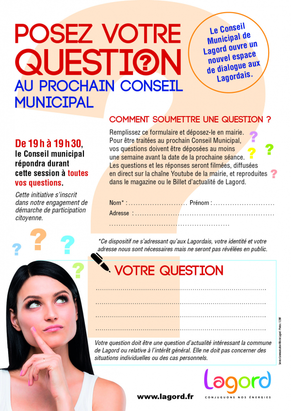 QUESTIONS AU CONSEIL MUNICIPAL