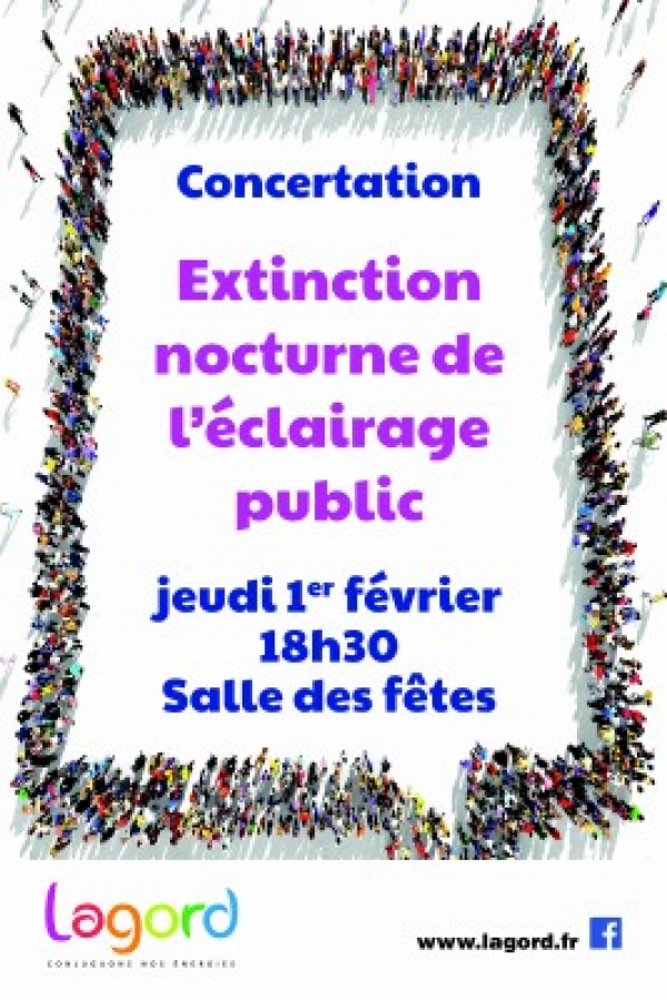 Réunion publique sur l&#039;extinction nocturne de l&#039;éclairage