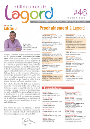 Billet du Mois n°46 (février 2020)